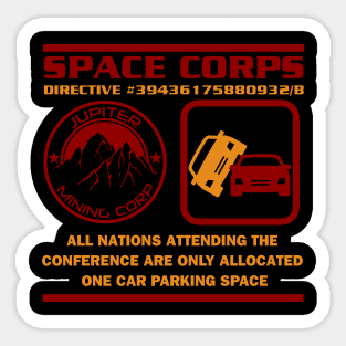 JMC Space Corps Directive 39436175880932/B Parking Space Sticker